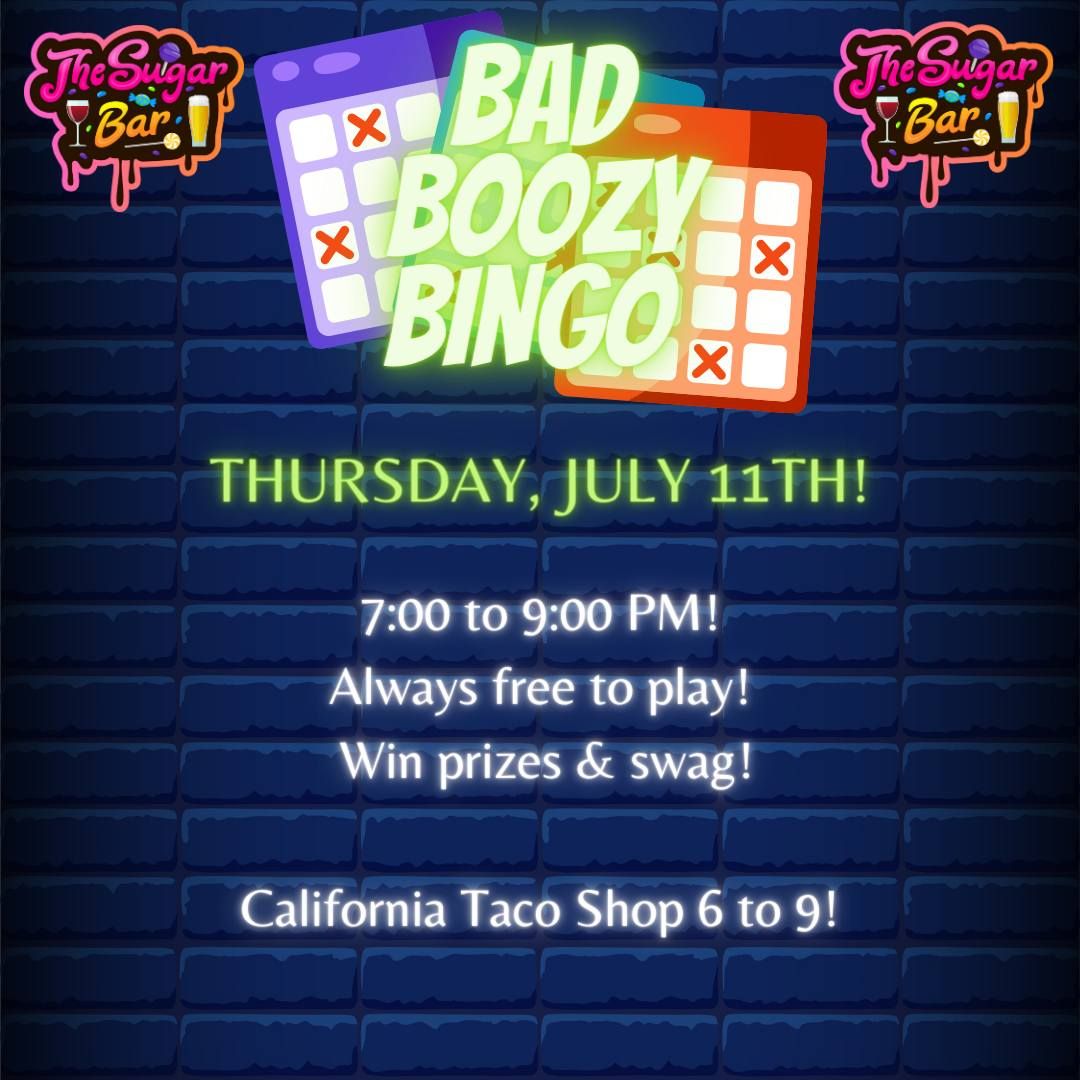 Boozy Bingo Night at The Sugar Bar!