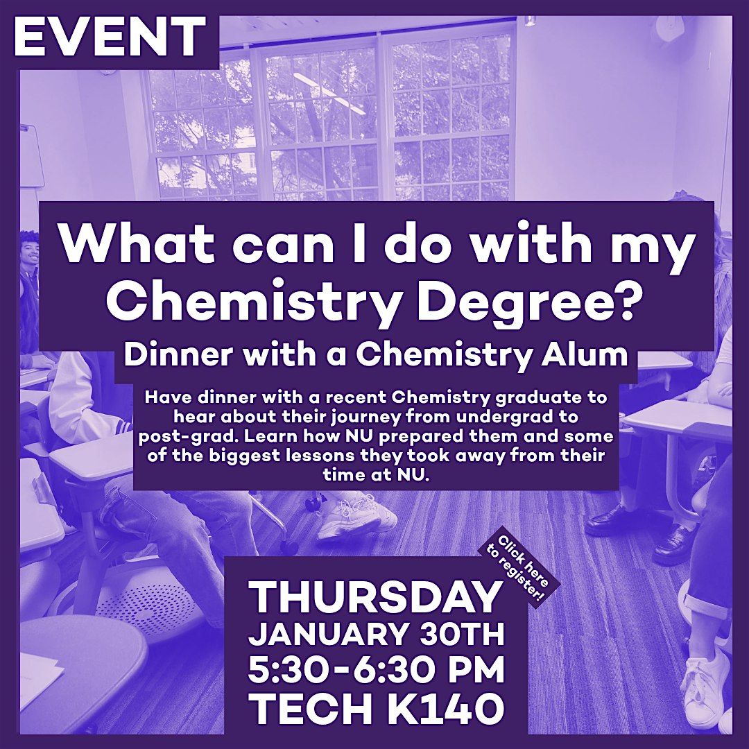 Dinner with a Chemistry Alum: What did I do with my Chemistry degree?