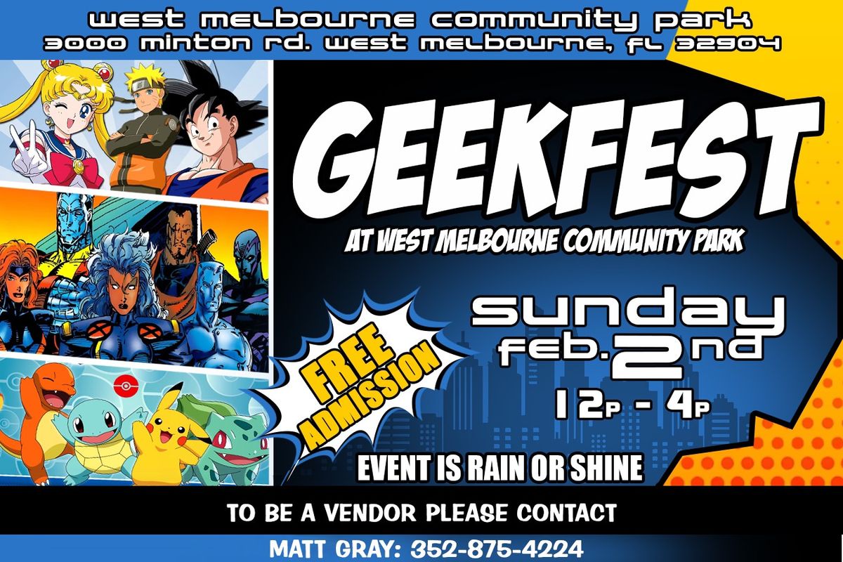 West Melbourne Geekfest!