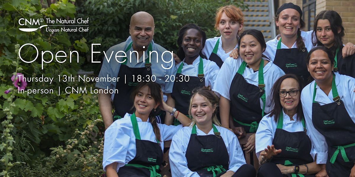 Natural Chef: In-person Open Evening  | Thursday 13th November 2025