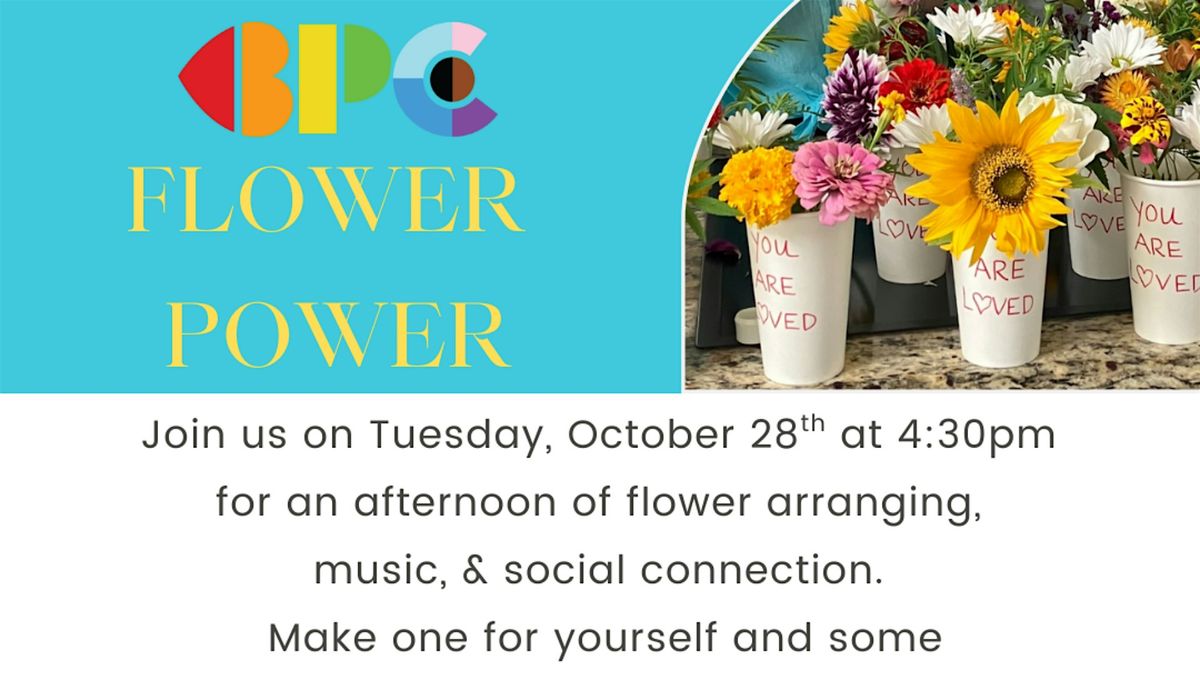 Flower Power - Floral arranging sponsored by Soar Together