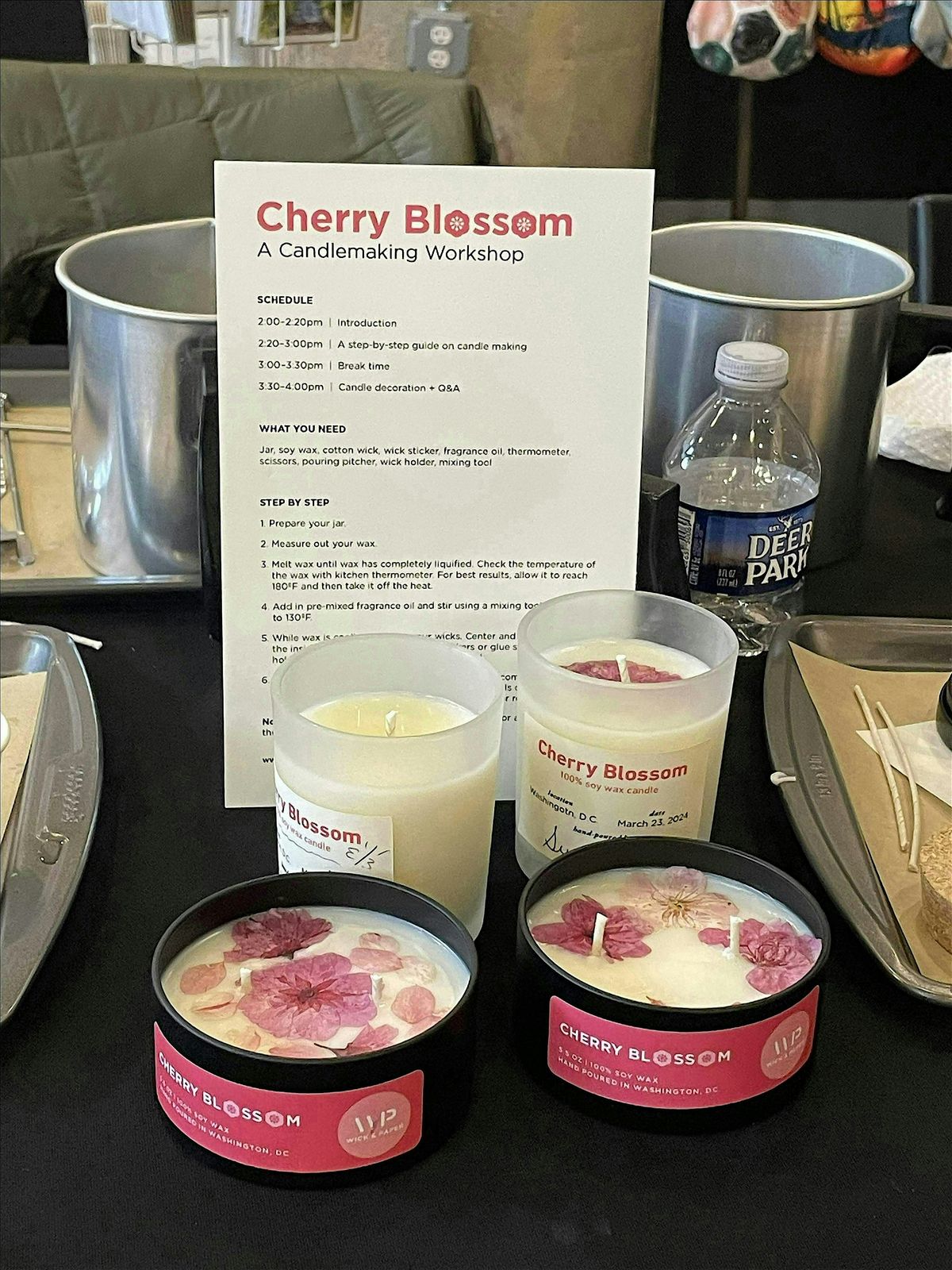 Cherry Blossom Candlemaking Class