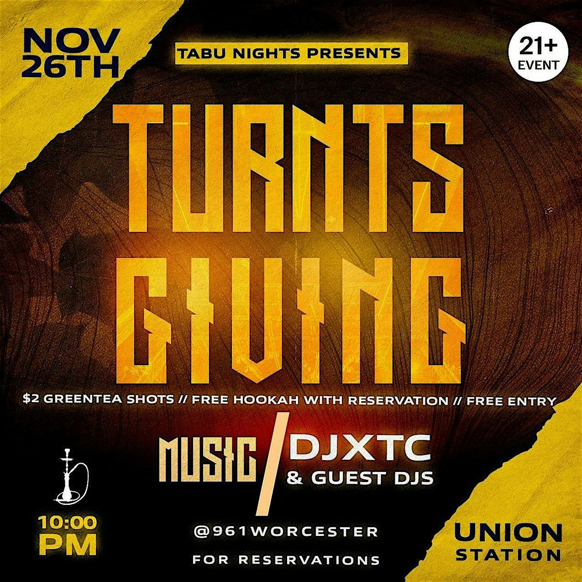 Thanksgiving Eve Party at 961 Restaurant and Lounge