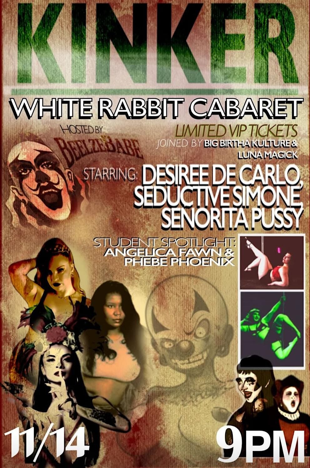 Beelzebabe presents KINKER - Freakshow Cabaret