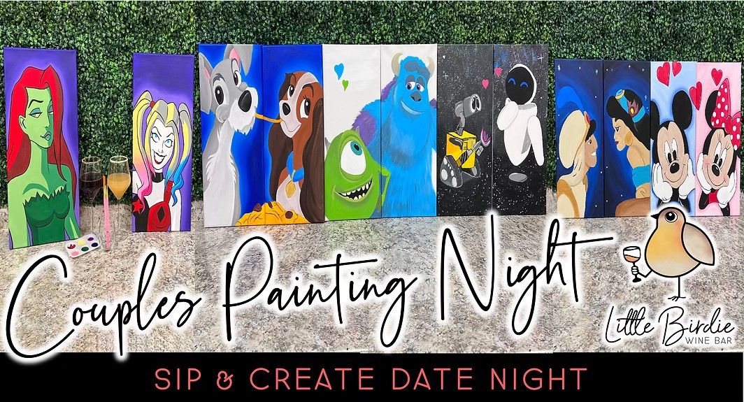 Couples Painting Night | Sip & Create Date Night (10\/19 @ 4:00 pm)