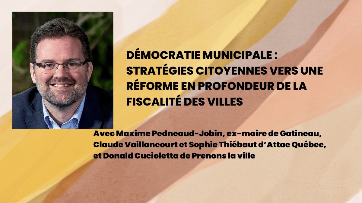 D\u00e9mocratie municipale, fiscalit\u00e9 et pouvoir citoyen