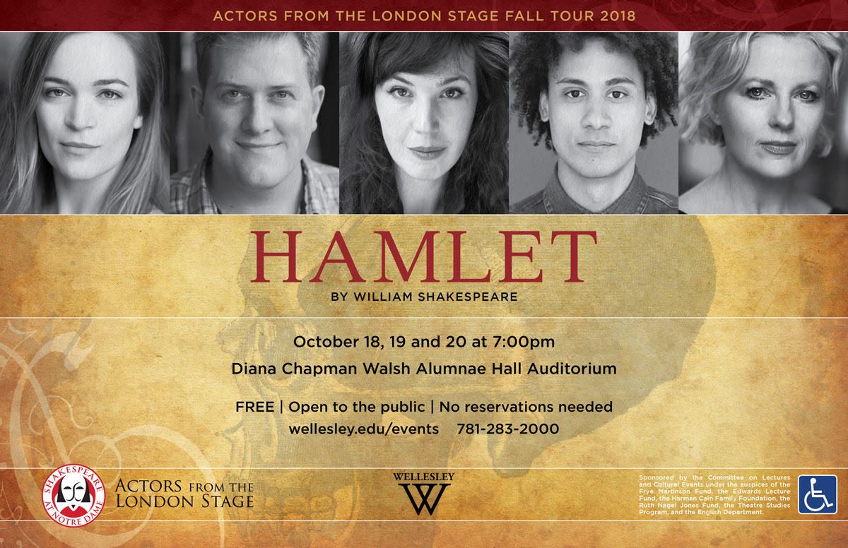 Actors From The London Stage - Hamlet at Bettersworth Auditorium at Lee Hall