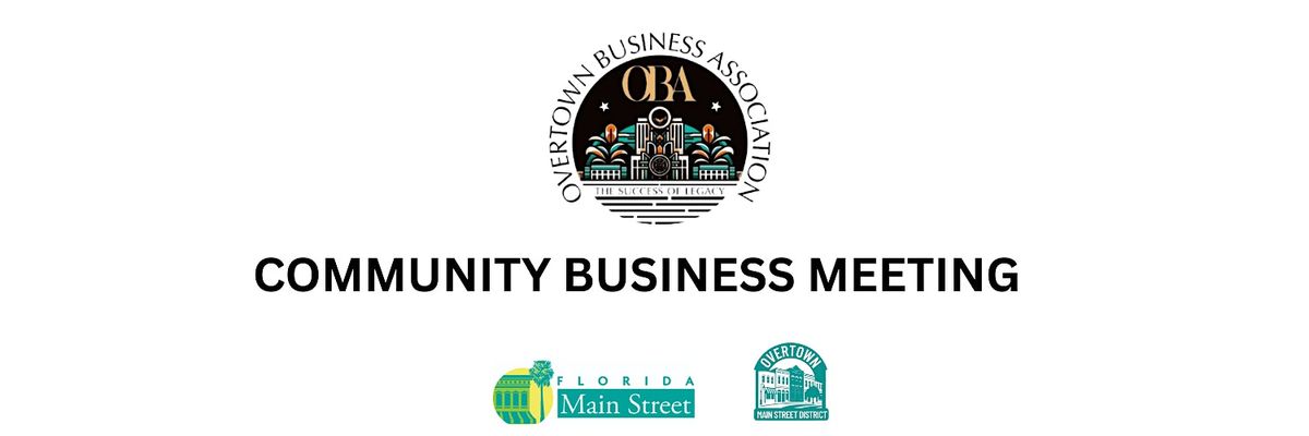 OBA Community Business Meeting
