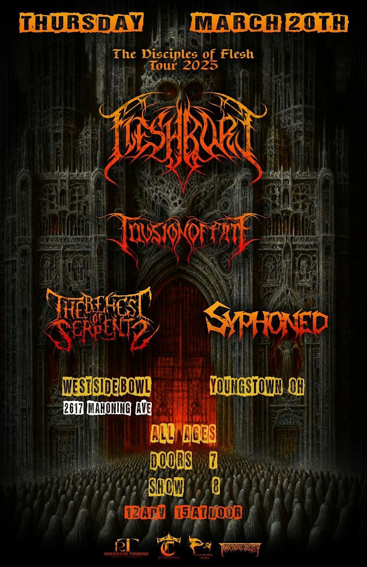 Fleshbore\/Illusion Of Fate\/The Behest of Serpents\/Syphoned