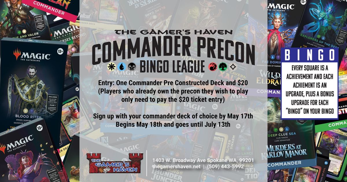 Commander Precon Bingo League