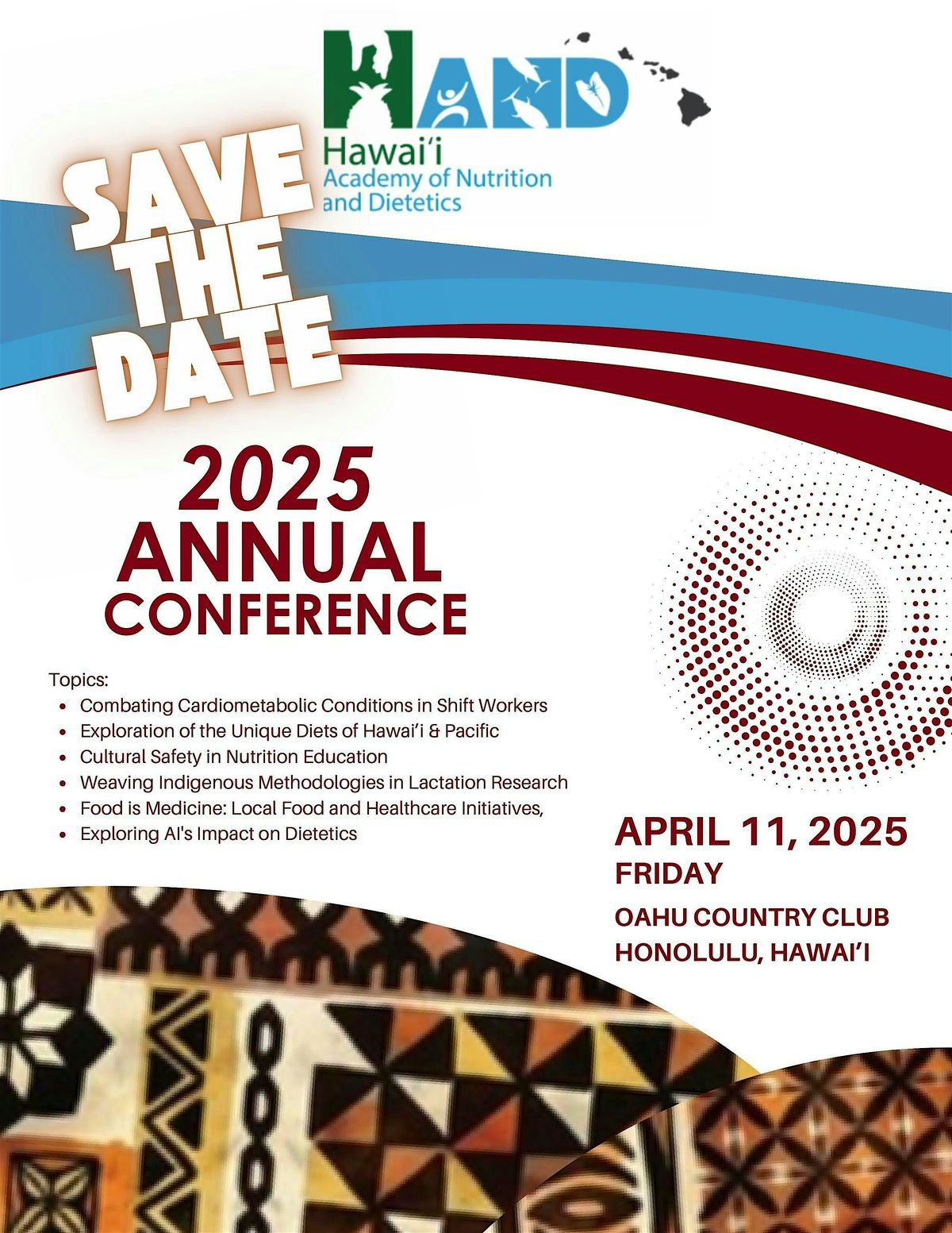 2025 Hawai'i Academy of Nutrition and Dietetics Annual Conference