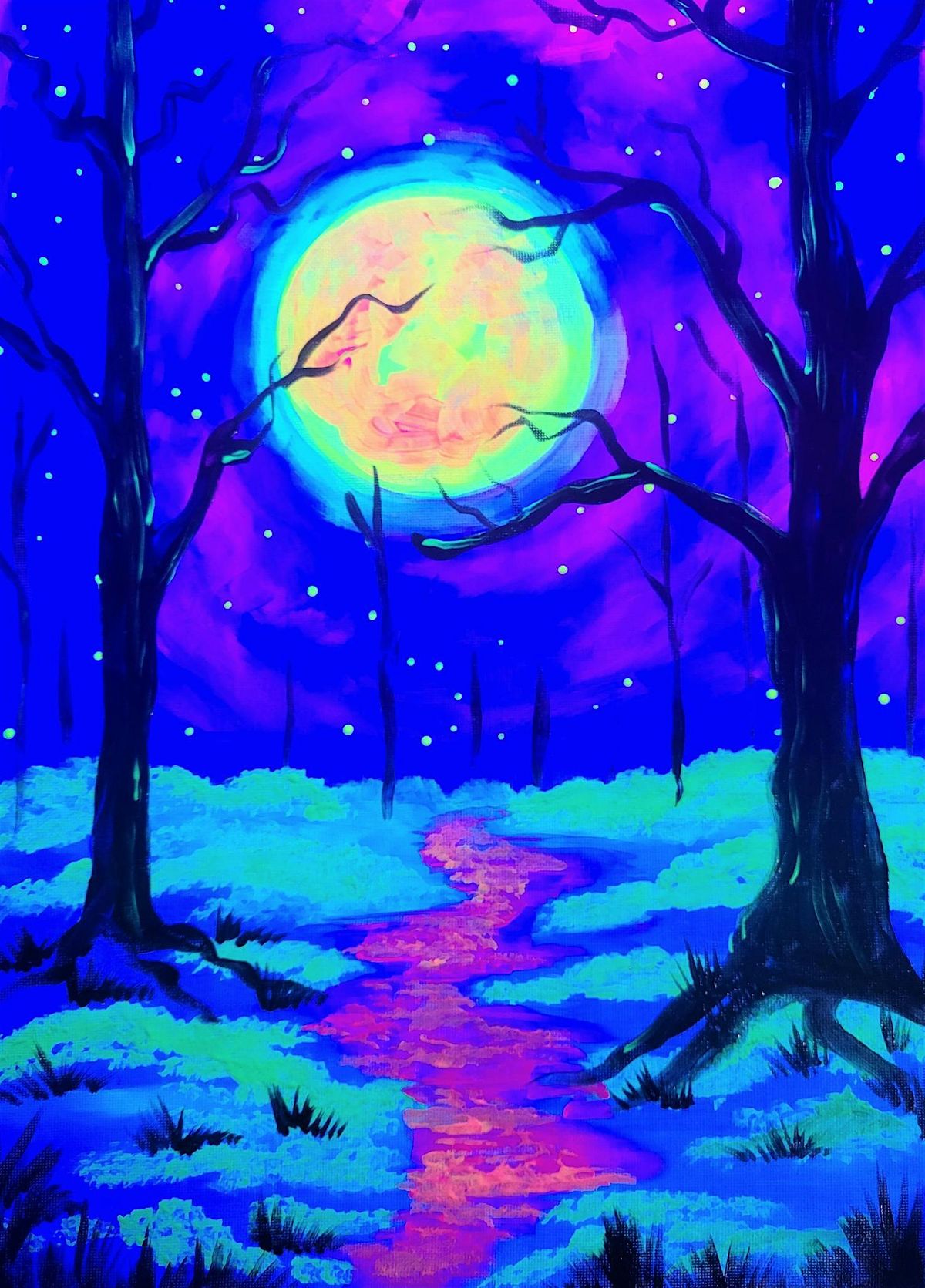 Black Light Glow Paint Party!