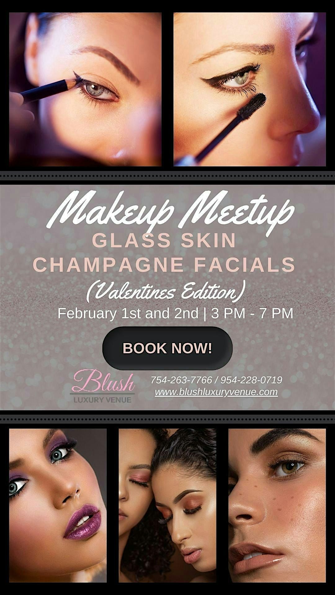 Makeup Meetup GlassSkin Champagne Facials (Valentines Edition)