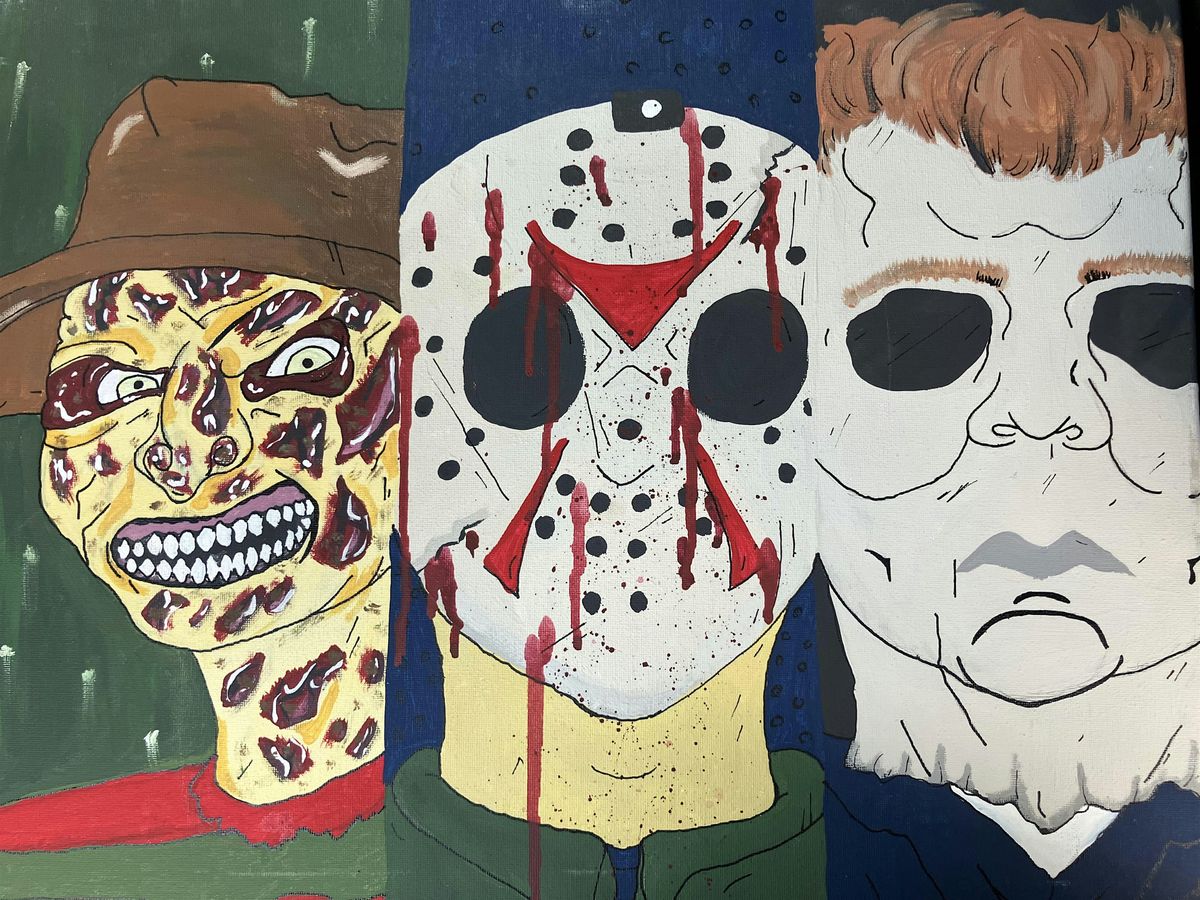 Horror Movie Paint Night