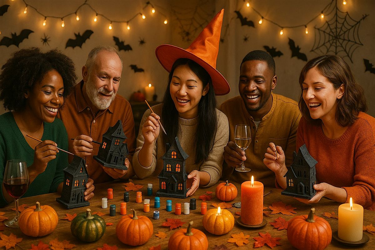 Paint & Sip: Halloween Mini House Night