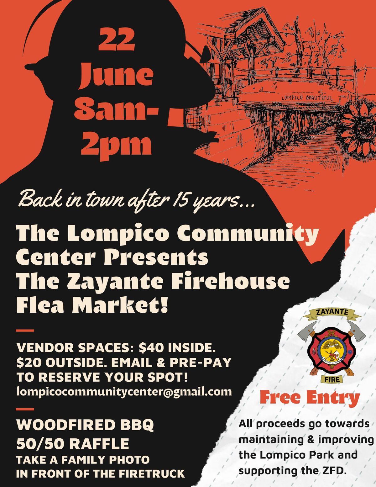 Zayante Firehouse Flea Market - Hosted by the LCC