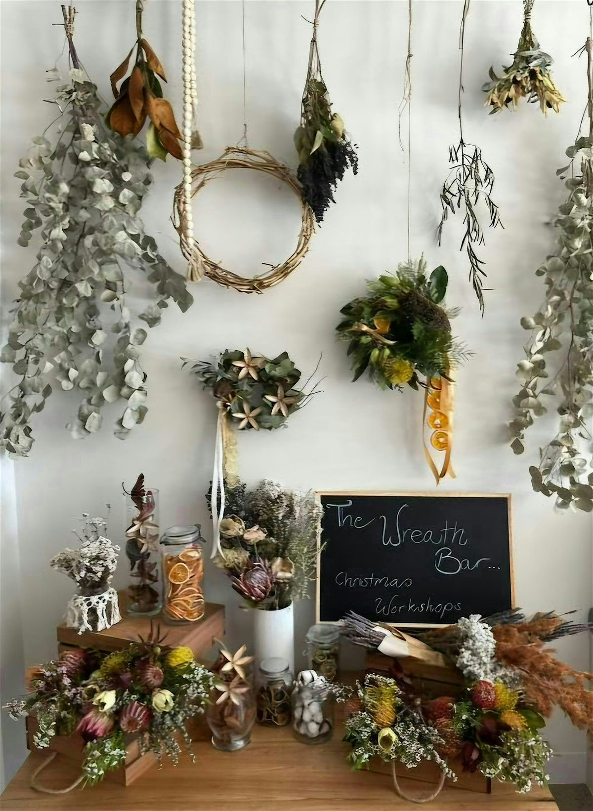 Sip & Create Christmas Wreath Workshop