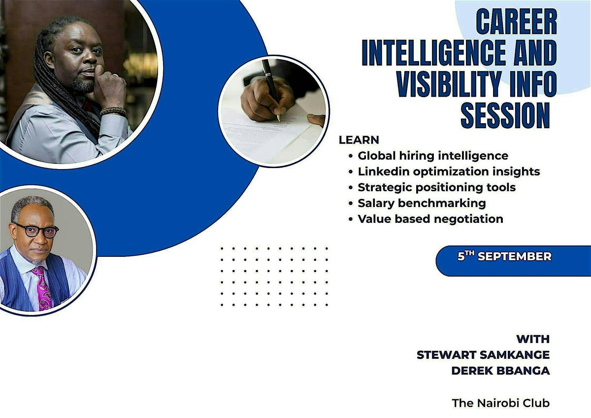 CAREER INTELLIGENCE AND VISIBILITY INFO SESSION