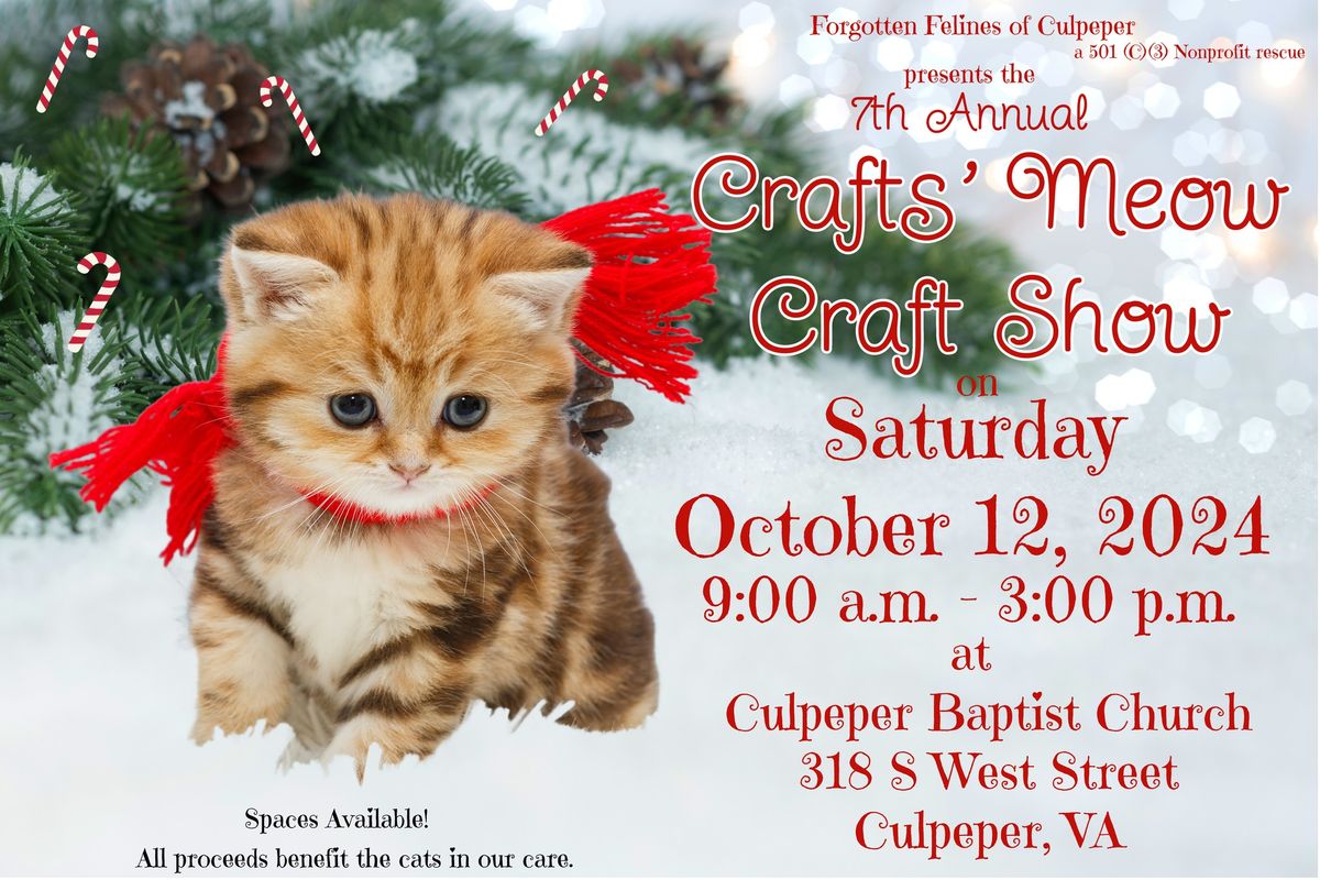 FFC 7th Annual Crafts' Meow Craft Show