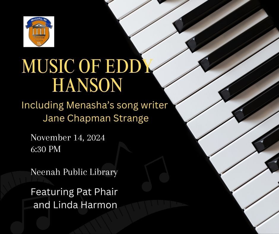 Music of Eddy Hanson with Menasha's Jane Chapman Strange