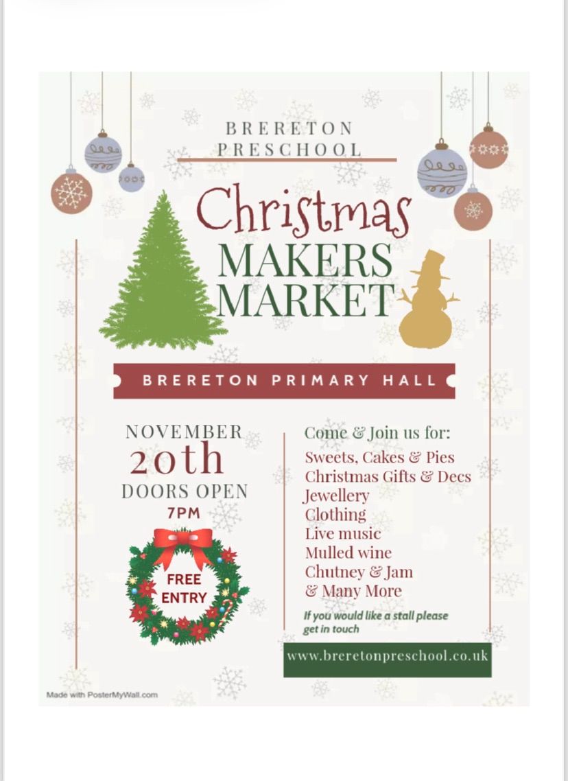 Preschool Christmas Makers Market