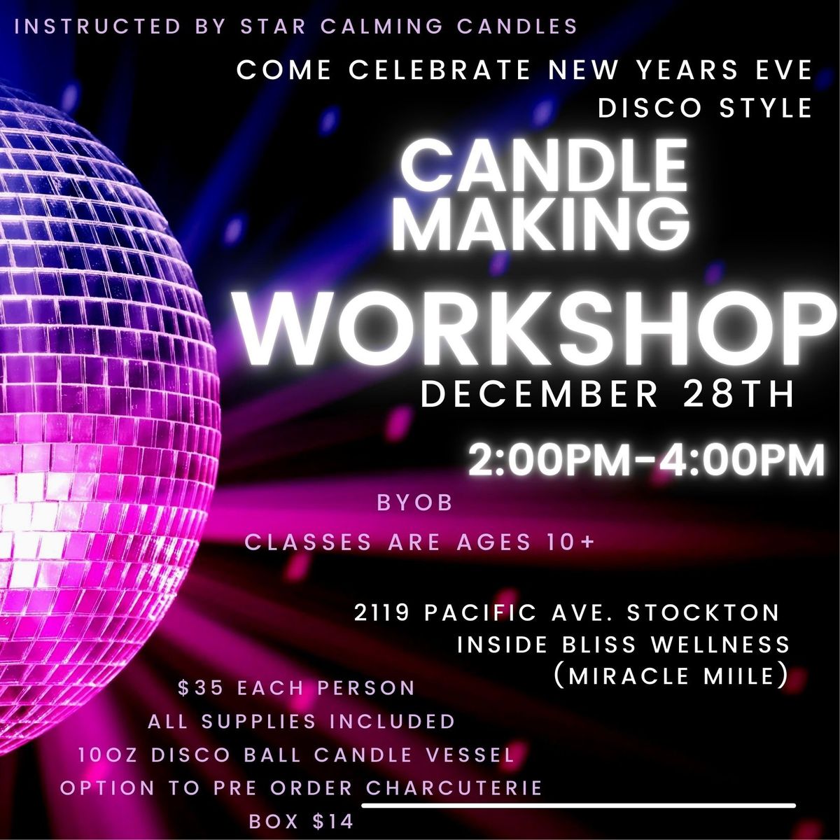 New Year\u2019s Eve Candle making class 