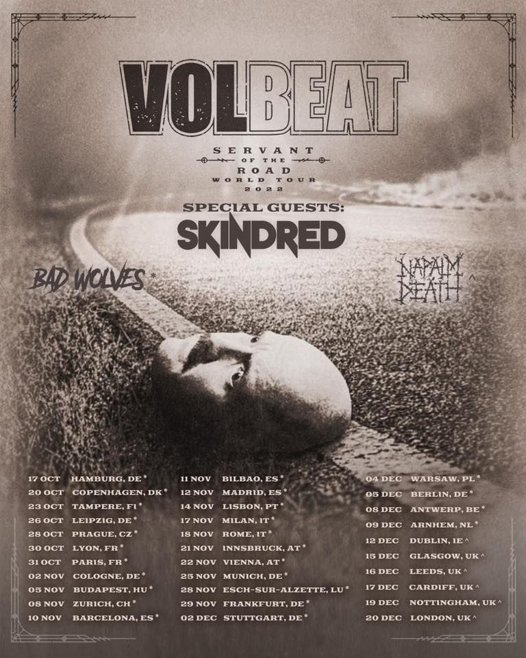 VOLBEAT Servant on the Road Warsaw 2022