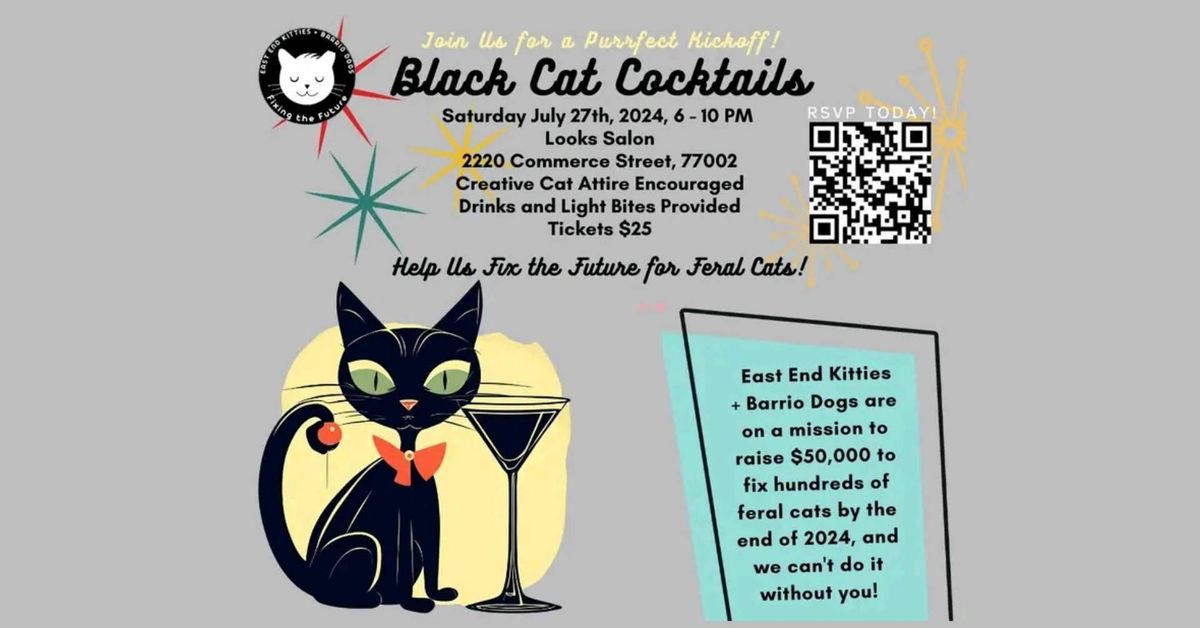 Black Cat Cocktails - Fundraiser Kickoff