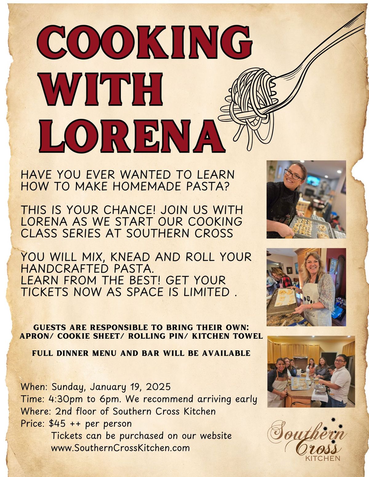 Pasta Making Class with Lorena