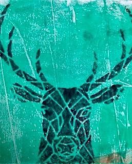 Workshop kerstkaarten maken met monoprint