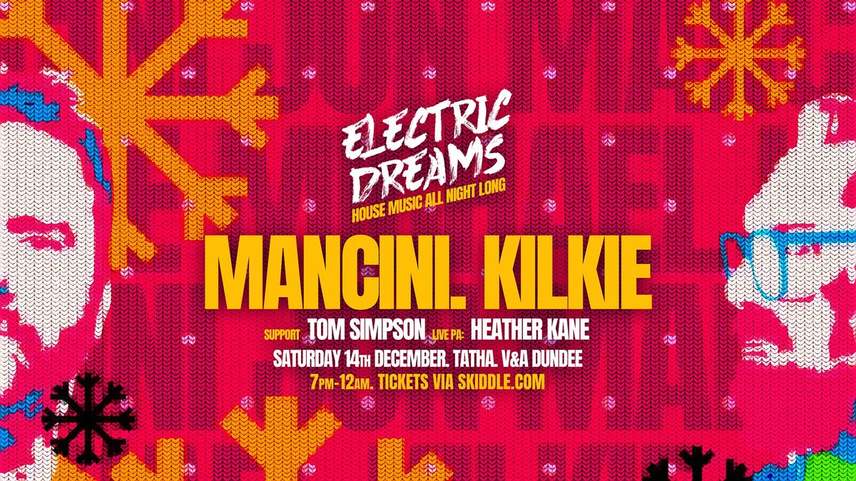 Rhumba Club Pres. ELECTRIC DREAMS Xmas party - V&A, Dundee, 14th Dec