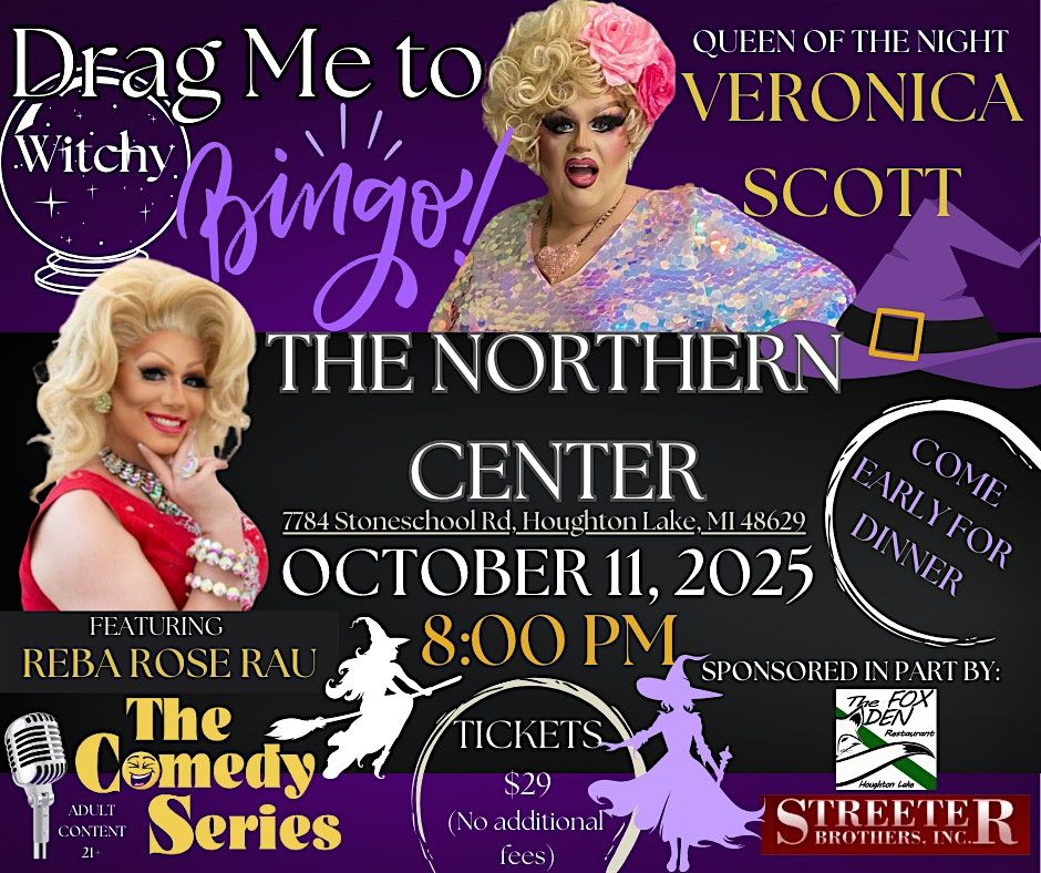 Drag Me to Witchy BINGO - Houghton Lake- The Northern Center