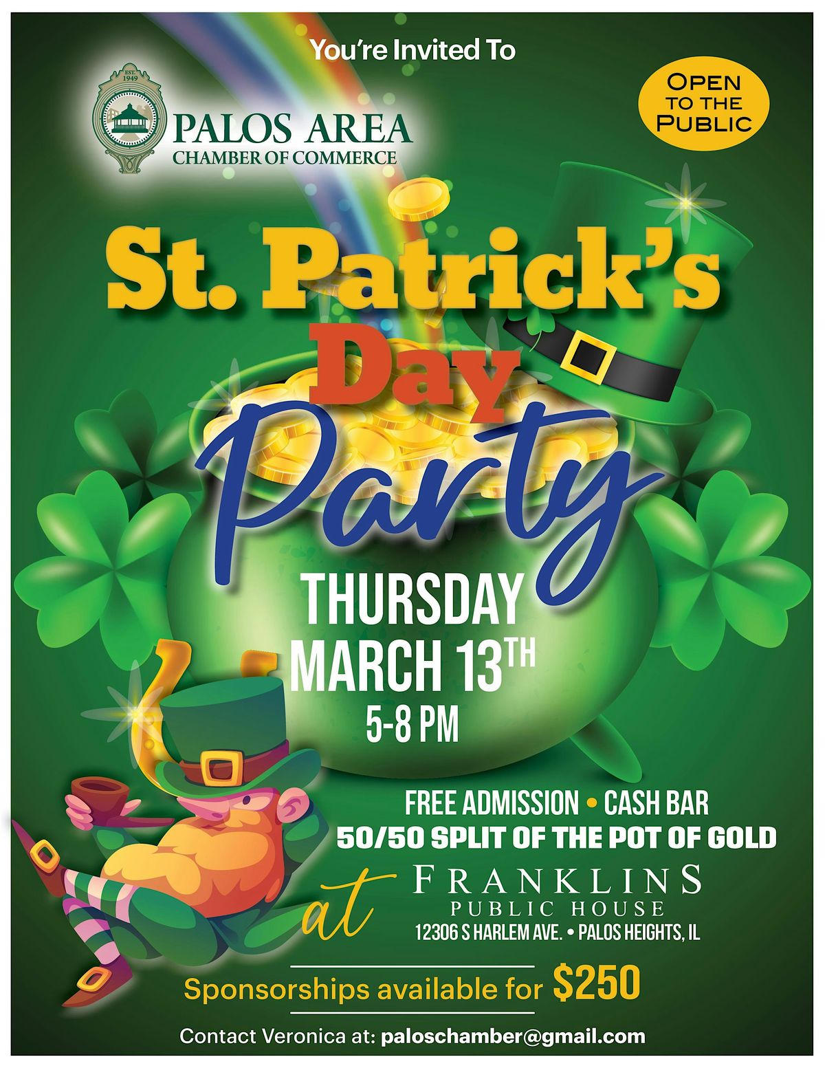 Palos Area Chamber of Commerce St. Patrick's Day Party