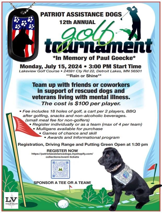 12th Annual Patriot Dog Assistance Golf Tournament