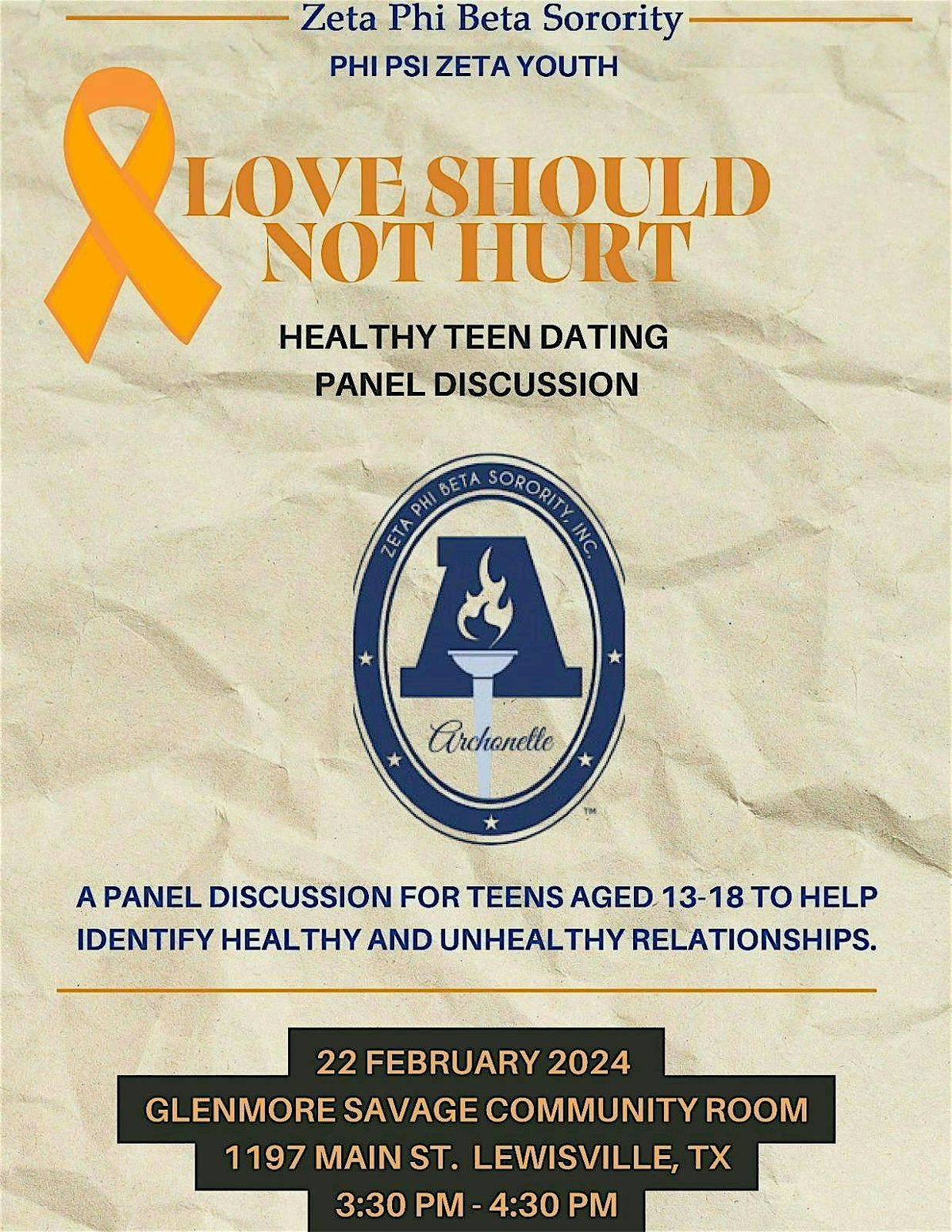 Love Should Not Hurt: Teen Dating Violence Awareness