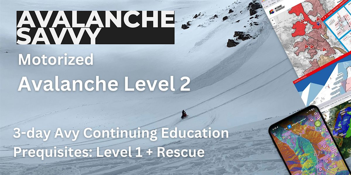 Avalanche Level 2: for Snowmobilers and Snowbikers