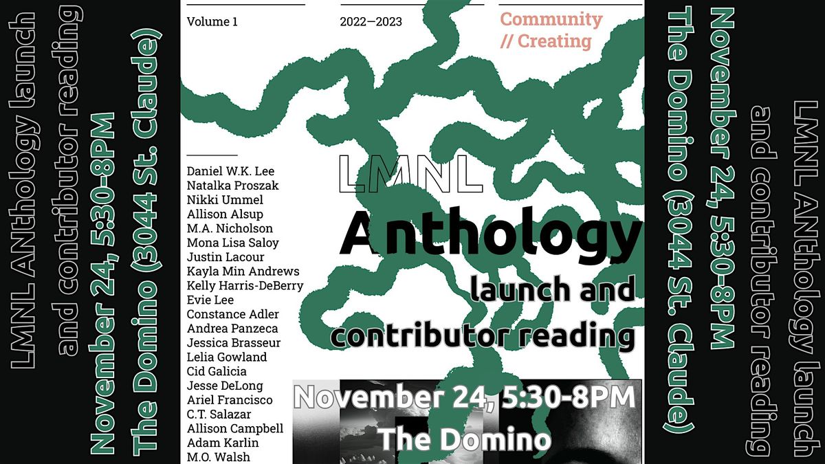 LMNL Anthology Launch and Contributor Readings!