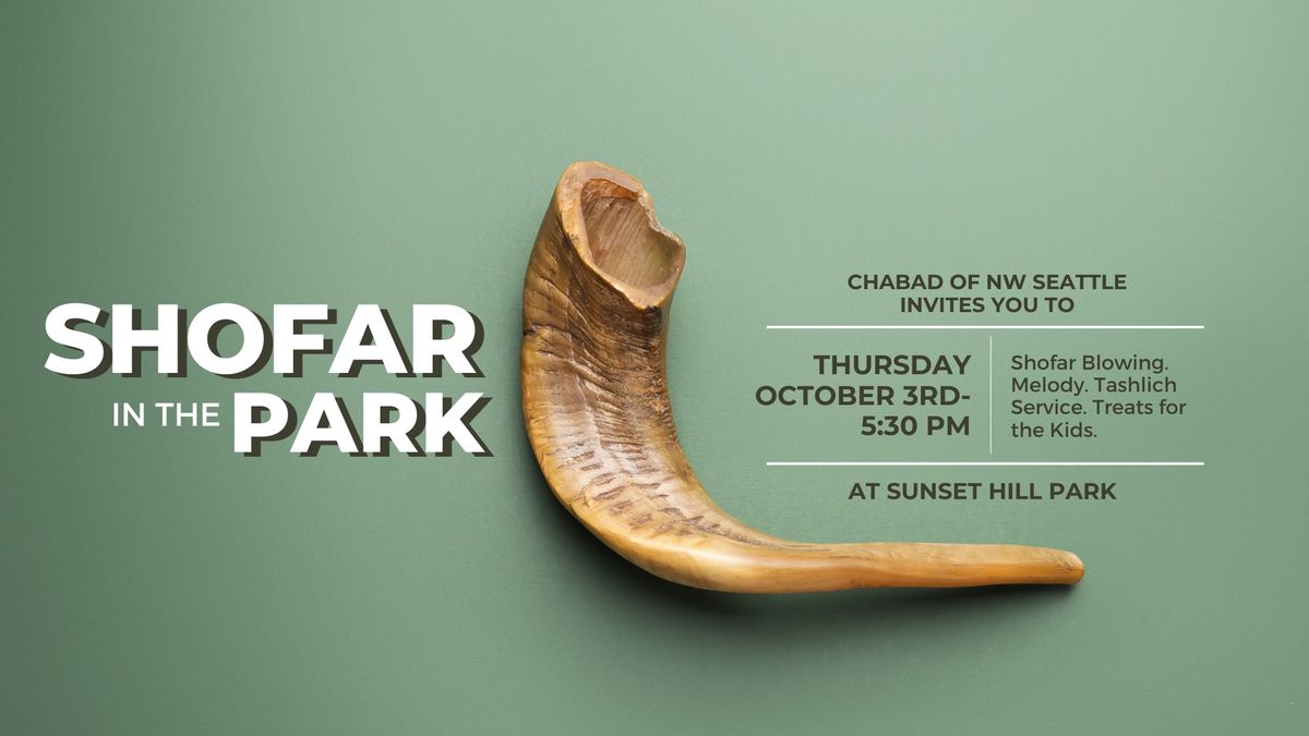 Shofar and Tashlich In The Park