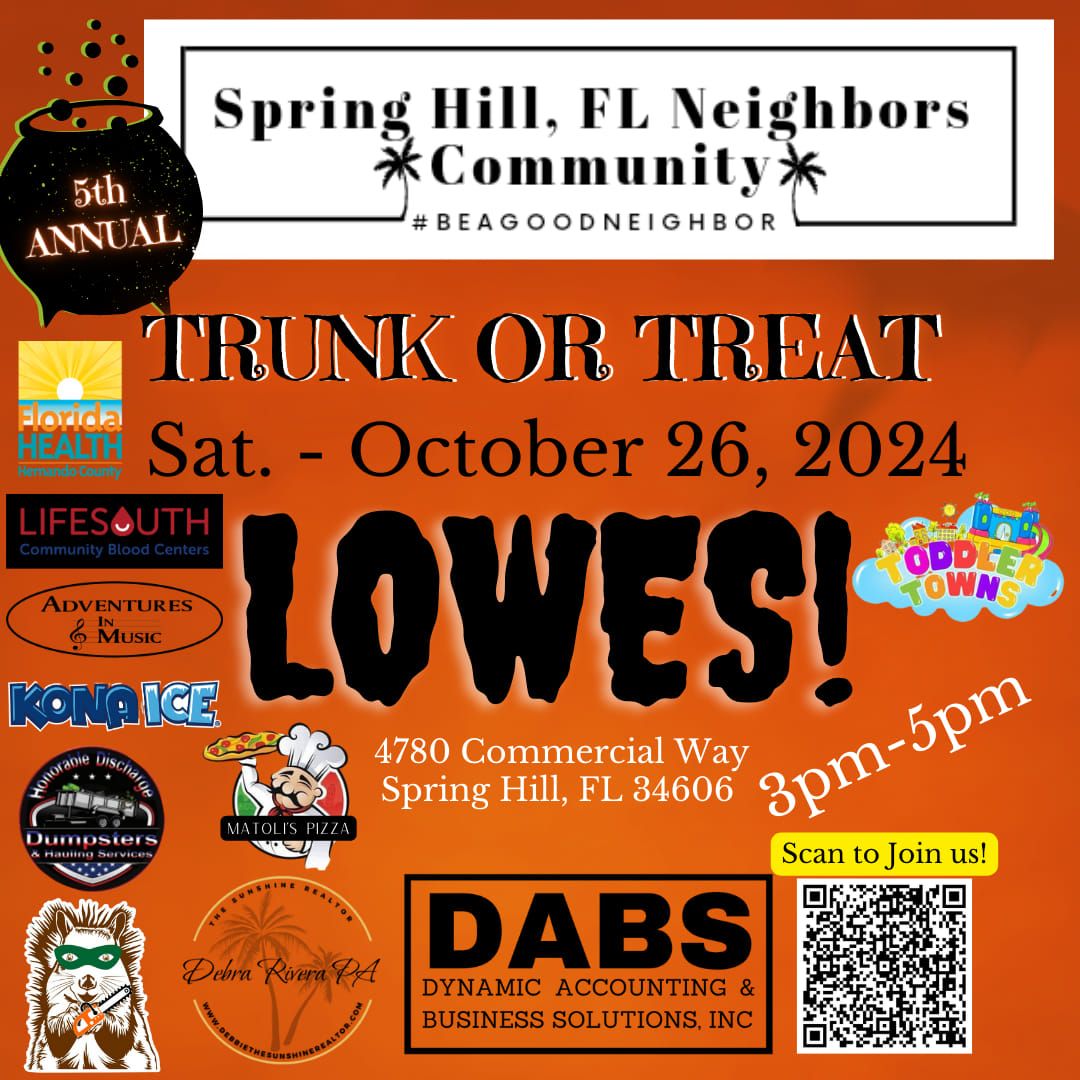 Spring Hill, FL Neighbors Community 5th Annual Trunk or Treat