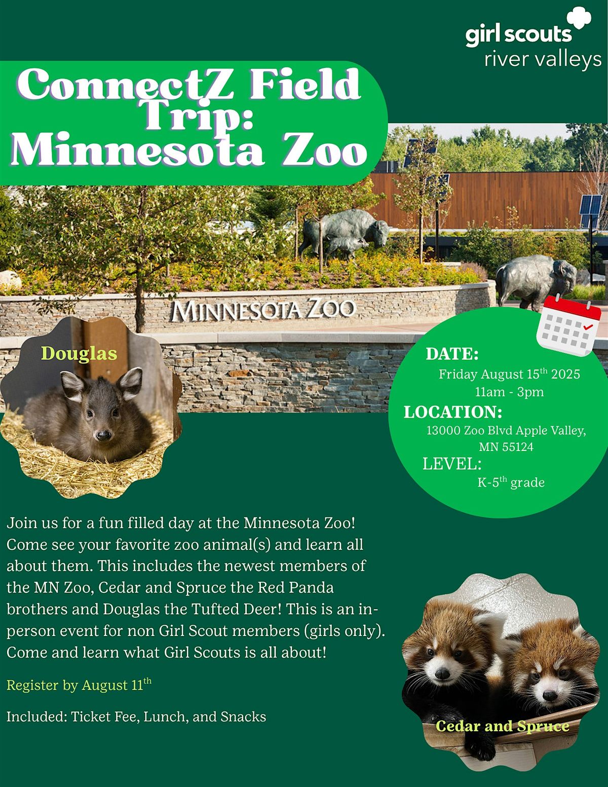 ConnectZ MN Zoo Field Trip