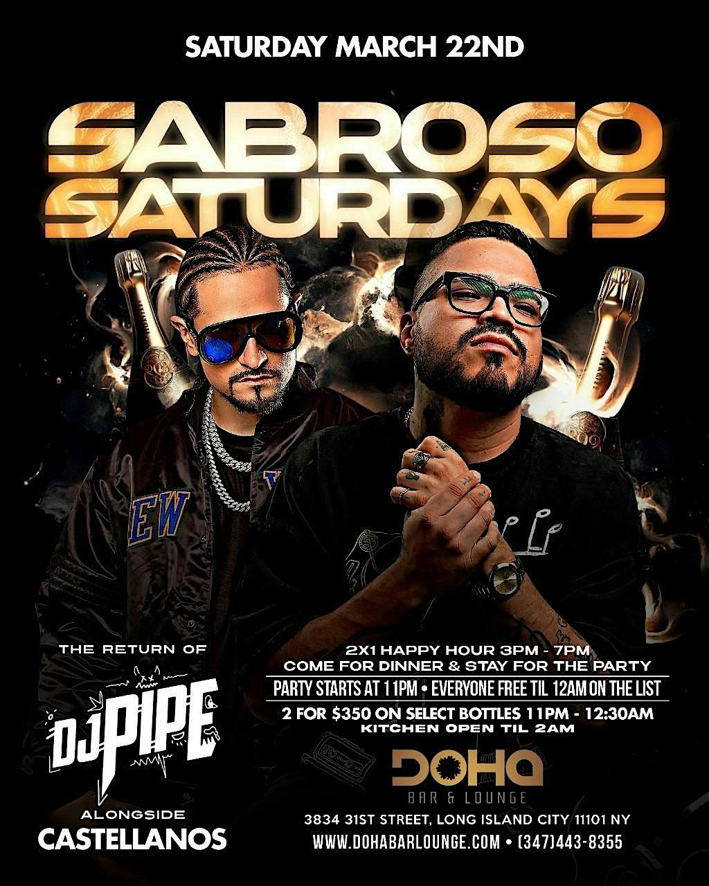 Sabroso Saturdays The Return of Dj Pipe at Doha Nightclub Astoria NY