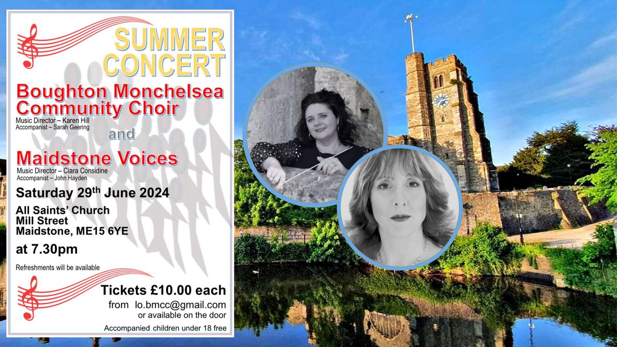 Summer Concert with Boughton Monchelsea Community Choir and Maidstone Voices