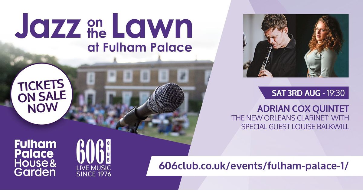 Adrian Cox Quintet 'The New Orleans Clarinet' With Special Guest Louise Balkwill