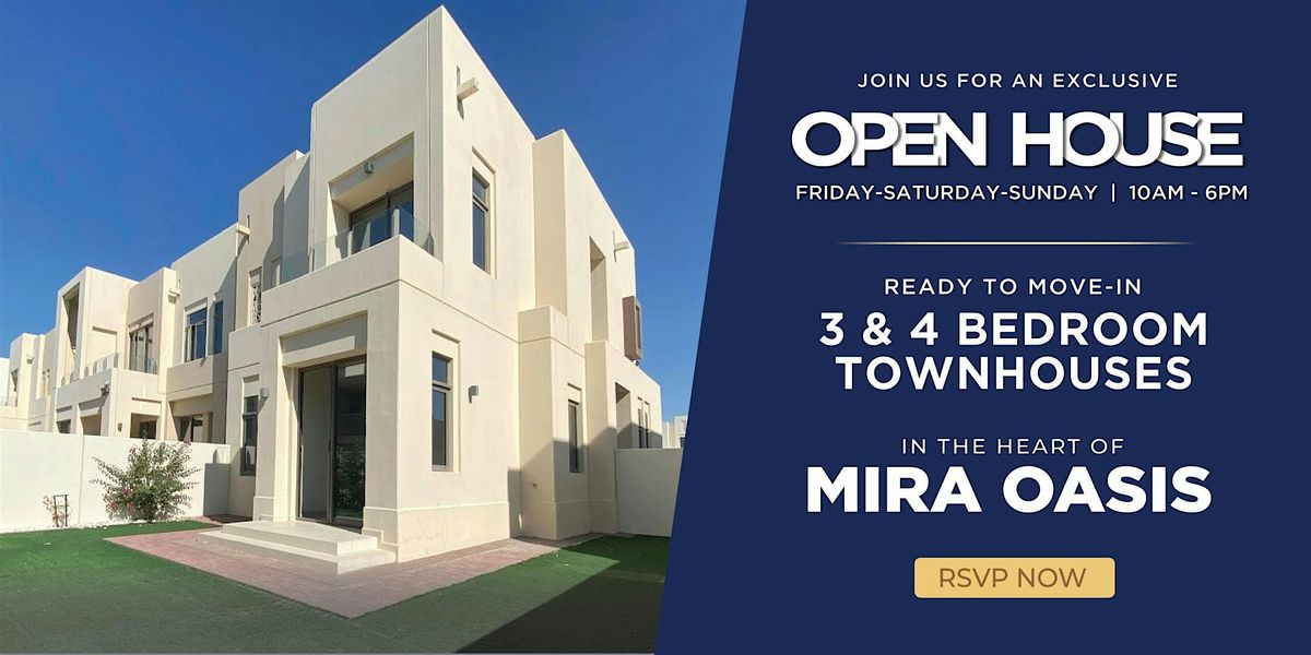 Exclusive Open House for Townhouses at Mira Oasis