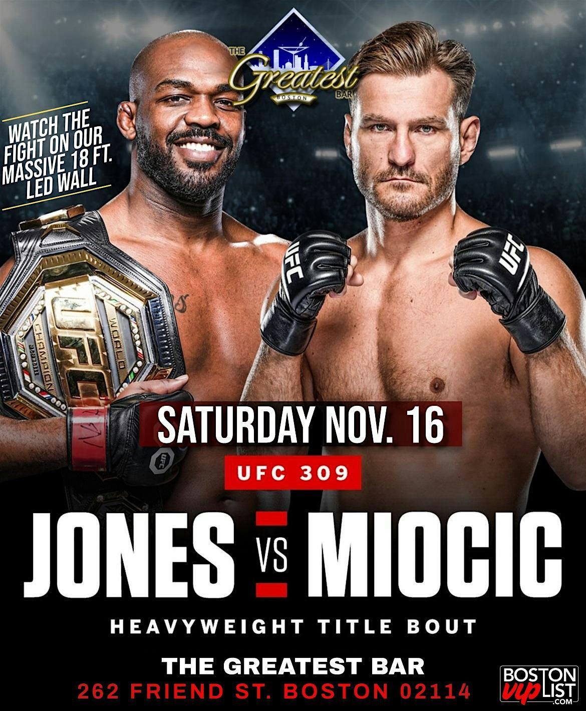 UFC 309: JONES VS. MIOCIC @ The Greatest Bar