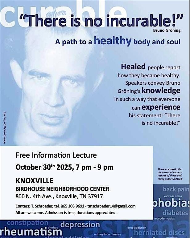 Bruno Groening Circle of Friends - Free Information Lecture