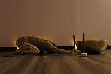 Yoga & Sound Bath with a 24-inch Bronze Singing Bowl.