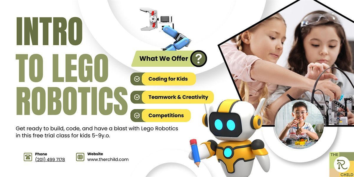 Free Trial Class for Kids 5-9y.o.- Intro to Lego Robotics