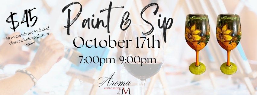 Paint & Sip Night at Aroma Manassas