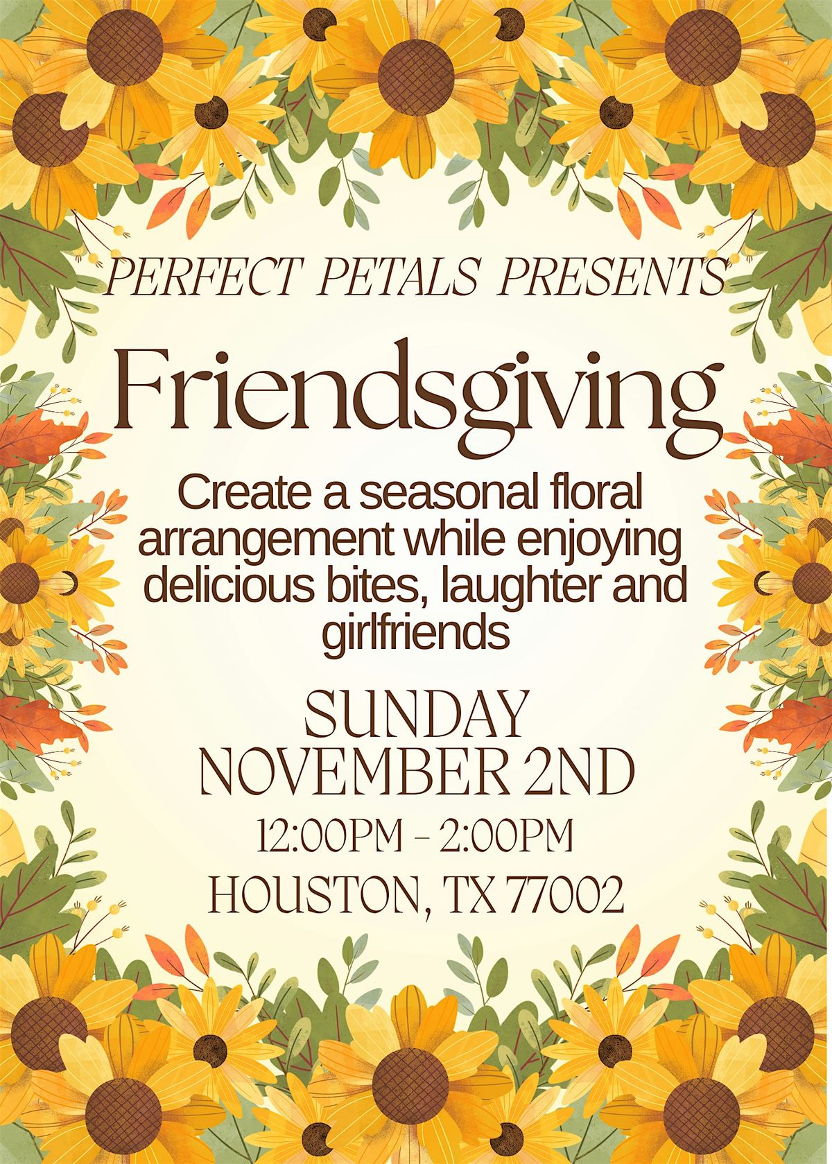 FriendsGiving - Floral Workshop